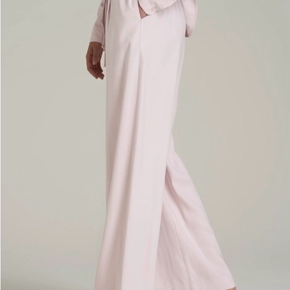 NWT American Tall Relaxed Pull On Pants Small Tall Light Pink Wide Leg - Picture 10 of 11